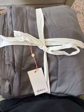 Quince Slate Gray Luxe Queen duvet